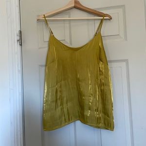 Gold shiny top